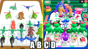💀🐸Merge Master Blue Monster Vs 🦖Monster Catch Run Max Level Android iOS Gameplay Walkthrough