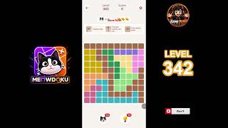 Meowdoku Level 342 walkthrough | full solution
