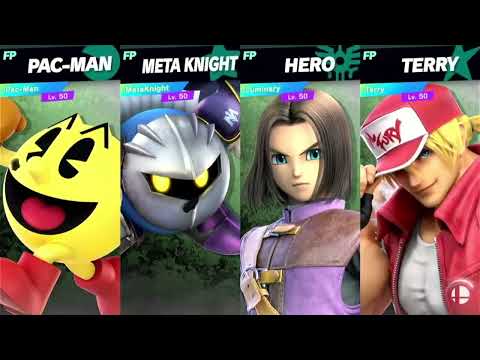 Super Smash Bros Ultimate Amiibo Fights 11pm Finals Pac Man v Meta Knight v Luminary v Terry