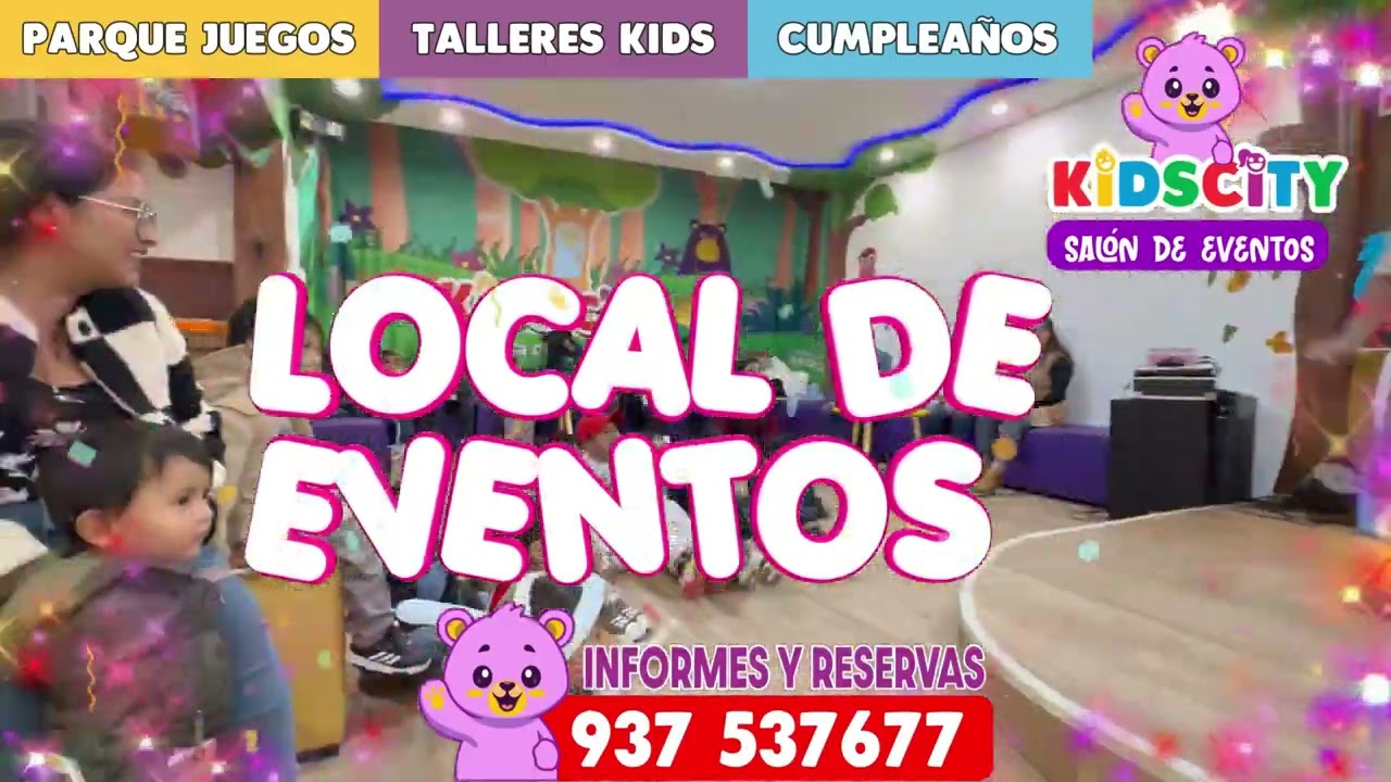CONOCE NUESTRO SALON DE EVENTOS INFANTILES EN CUSCO - KIDSCITY