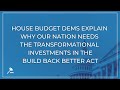 House Budget Dems Explain Why Our Nation Needs the Critical Investments in the Build Back Better Act