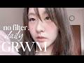🐚 no filter grwm: my natural daily makeup that survives bad dorm light | full process, soft spoken ♡