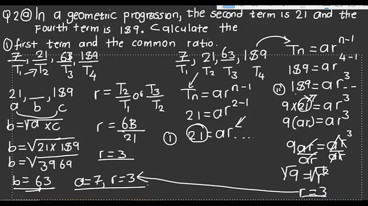 Maths paper 2 2023 GCE q2(geometric progression and matrix)