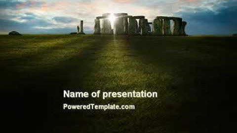 Stonehenge PowerPoint Template by PoweredTemplate.com