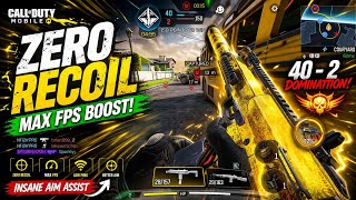 THE CODM iOS/ANDROID TOURNAMENT SPECIAL CONFIG 🏆 | Zero Recoil + Max FPS (@codmconfig.mp4)