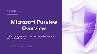 AB 900 Module 5 Lesson 3 Microsoft Purview Overview