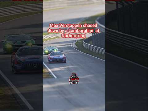 Video Max Verstappen chased down by a Lamborghini on Nürburgring #f1 #formula1 #nls