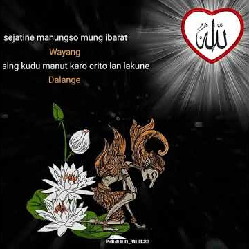 sejatine menungso mung ibarat wayang