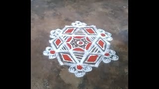 53 Star Rangoli . Beautiful Star Rangoli. Star Muggulu. Star Kolam.
