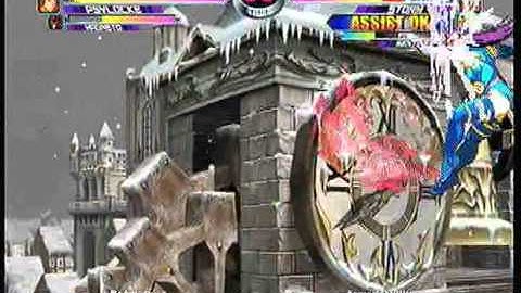 MvC2 Online (360): Brett (MSP) vs Armando (Sent/Storm/Cyke) 16 .:7.7.10:.