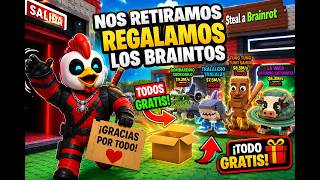 REGALANDO BRAINRITOS - STEAL A BRAINROT 💙​🎁​