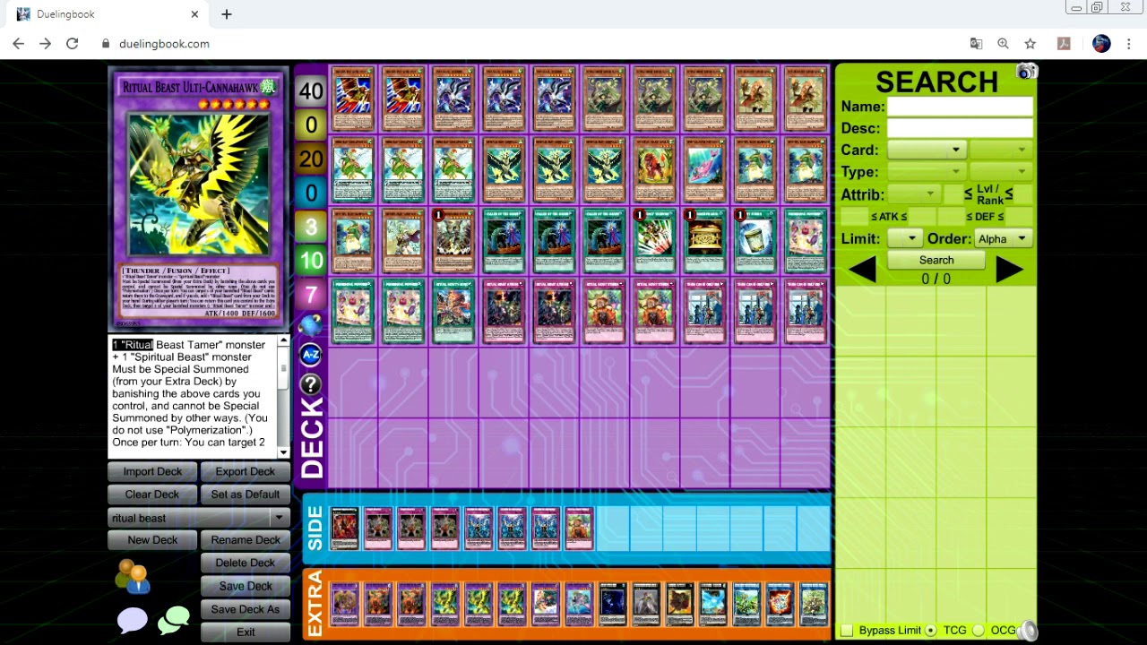 New Meta!? Best Ritual Beast deck!? - YouTube
