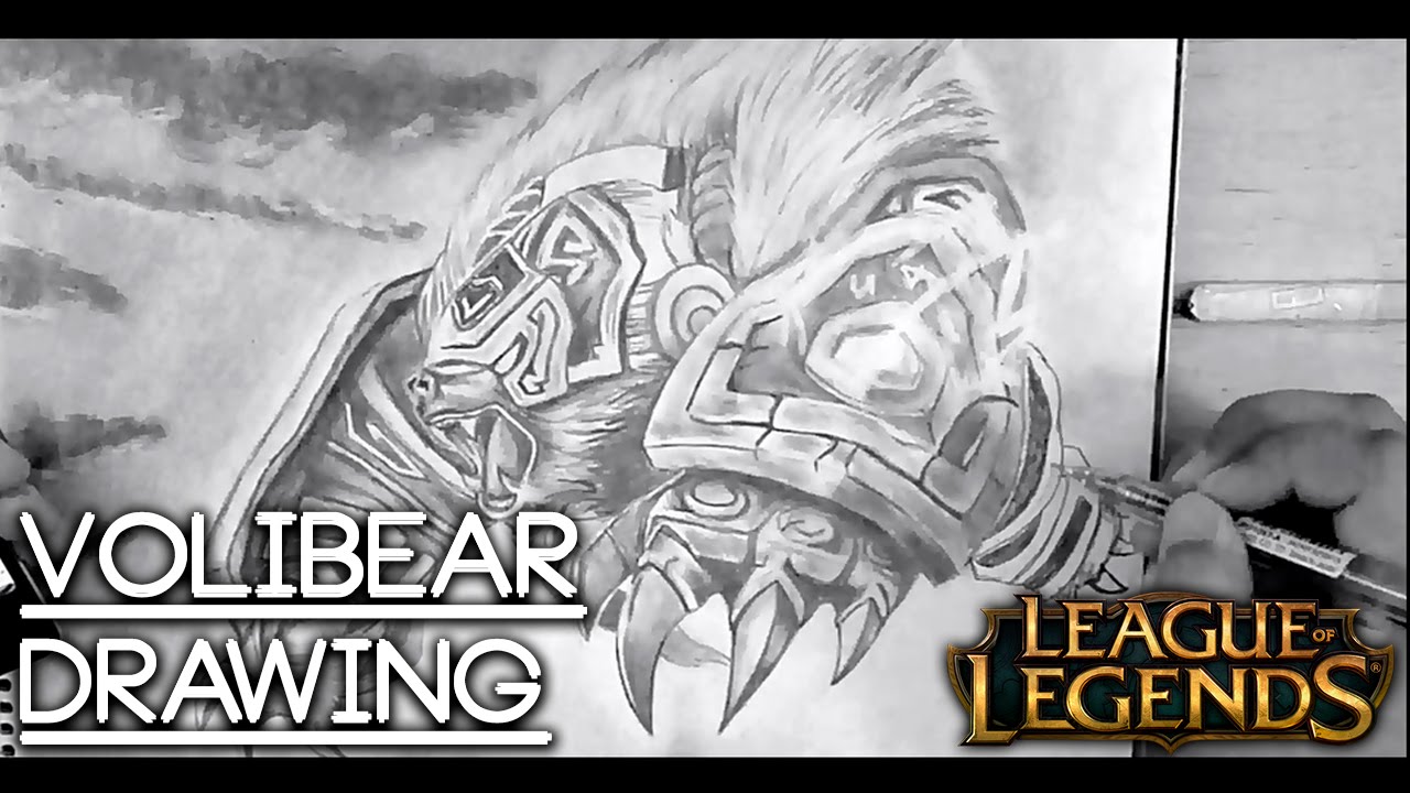 Volibear El Guardián Rúnico | Runeguard | Dibujo | League Of Legends | Drawing | SpeedArt