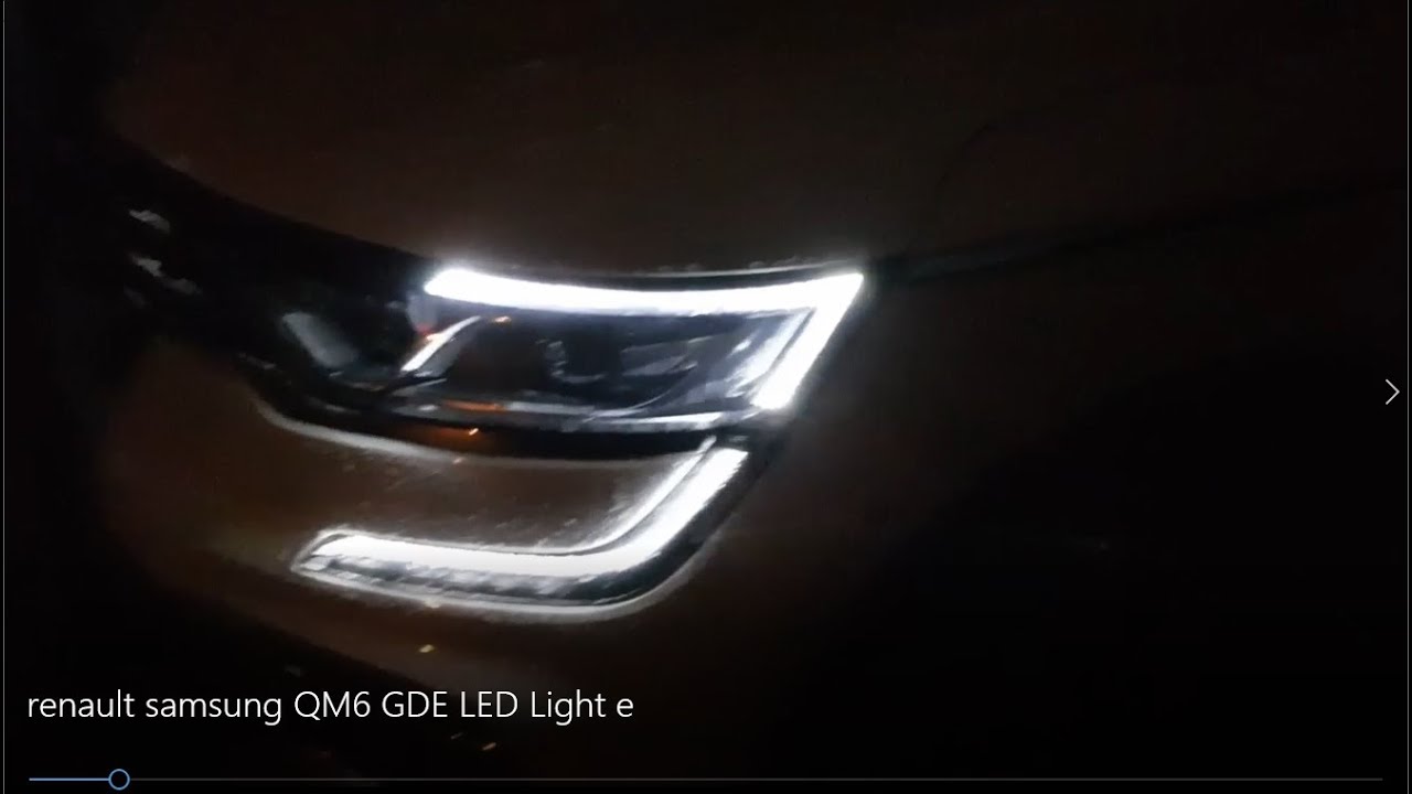 renault samsung QM6 GDE LED Light - YouTube