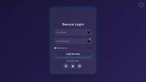 Glassmorphism Login Page with 3D Tilt + Dark/Light Mode + Particles | HTML & CSS Only 2025