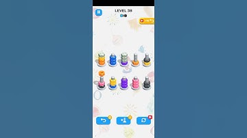 color screw sort puzzle gameplay   #shorts #colorsorting #satisfying #asmr