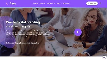PATA: Corporate Business Agency Bootstrap 4 Template