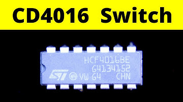 CD4016 Bilateral Switch | IC 4016