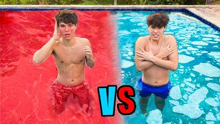 HOT vs COLD POOL Challenge! screenshot 3