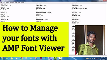 How to Manage your fonts with AMP Font Viewer?