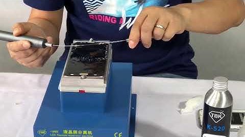 Vacuum edge lcd separator machine TBK 988 blue dual built in pump for S7 edge Glue cleaning