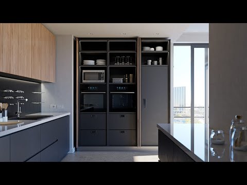 Exedra standard - Pocket door system | Fitting the mechanism to the cabinet
