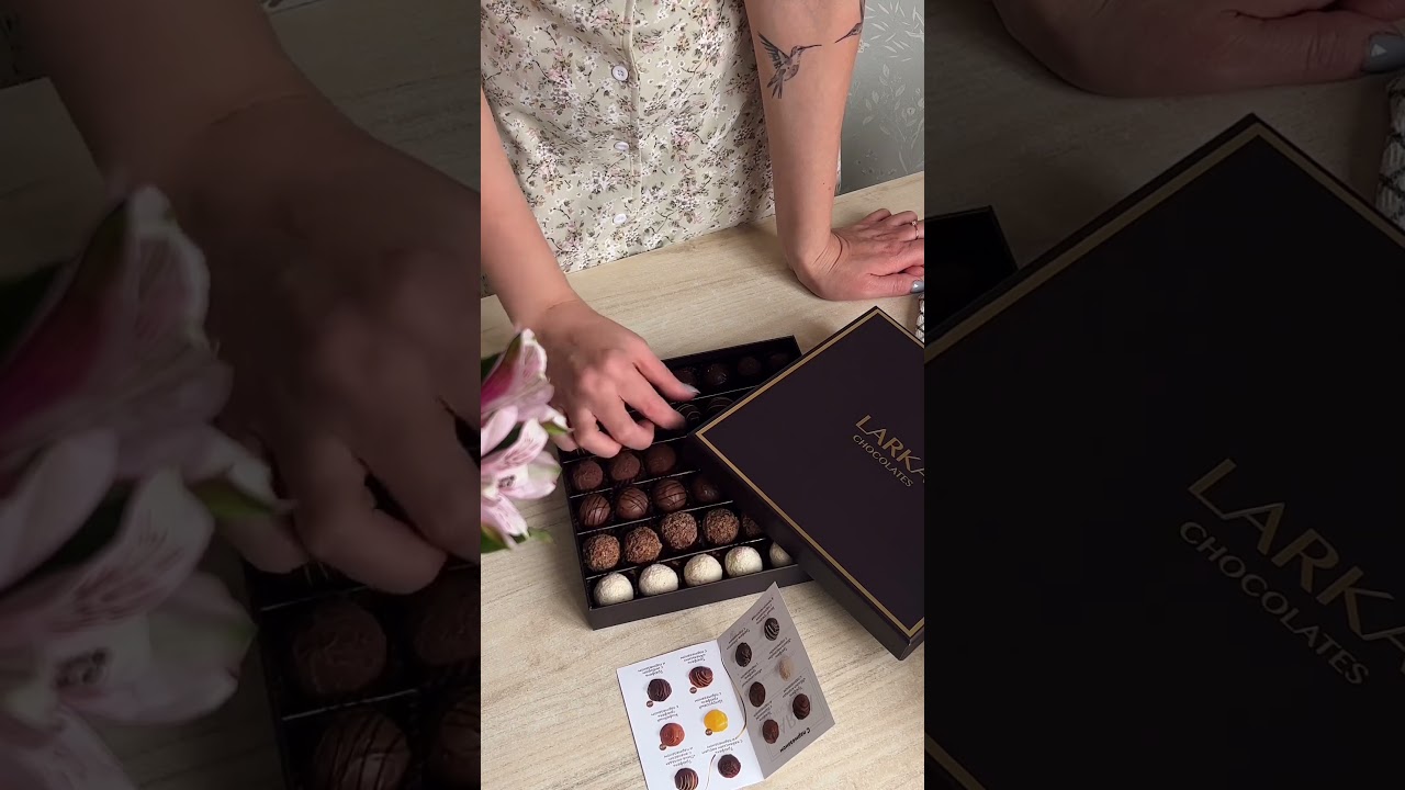 Набор конфет ручной работы от Larka Chocolates - лучшая компания в морозные вечера