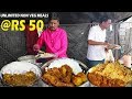 Hardworking Man Selling UNLIMITED Non Veg Meals | Hyderabad Street Food Videos | Food Bandi