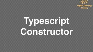 11 Typescript Constructor | Online Training Download app from below link