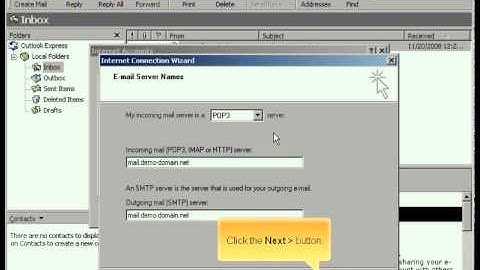 Adding email accounts in Outlook Express by Host4Go Tutorials