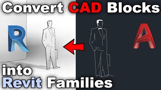 Convert AutoCAD Blocks to Revit Families (2D & 3D)  Revit Tutorial