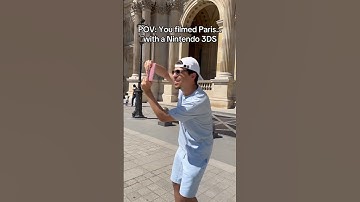 THIS is what a video captured with a NINTENDO 3DS of PARIS looks like : 😳 #nintendo3ds #gaming