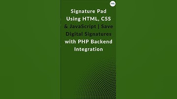 🖊️ Build a Signature Pad in 60 Seconds! ⏱️ (HTML, CSS, JavaScript) #shorts