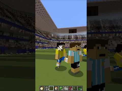 POV: You can Stop time in Football Stadium #shorts #minecraft