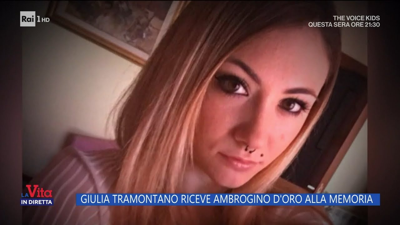 Giulia Tramontano riceve Ambrogino d'oro alla memoria - La vita in diretta 08/12/2023