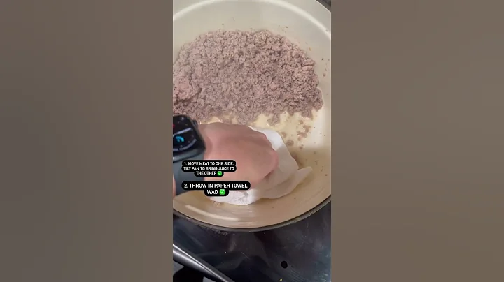 Kitchen Hack - Meat Juice Cleanup - easy - quick -...