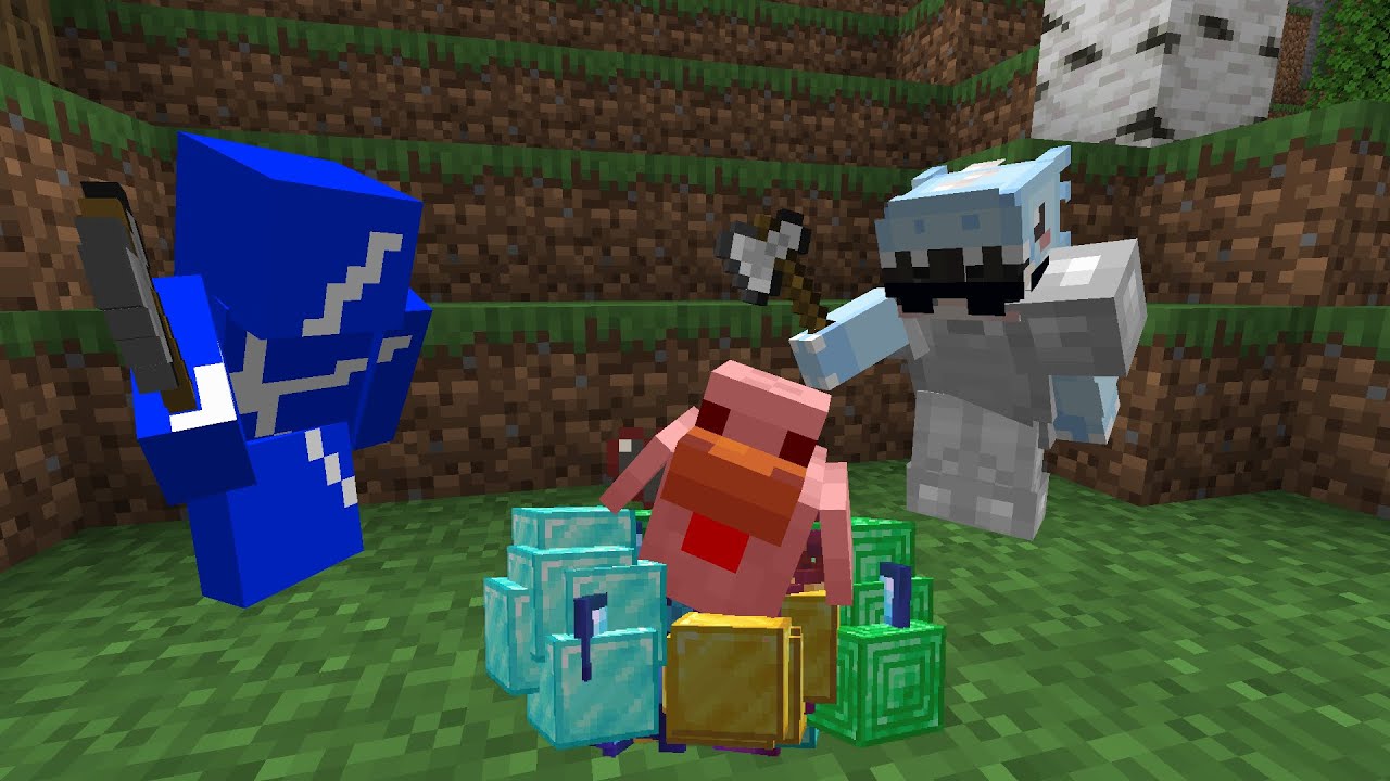 Minecraft Manhunt, But Chickens Drop OP Loot