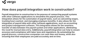 Construction Payroll Integration Explained