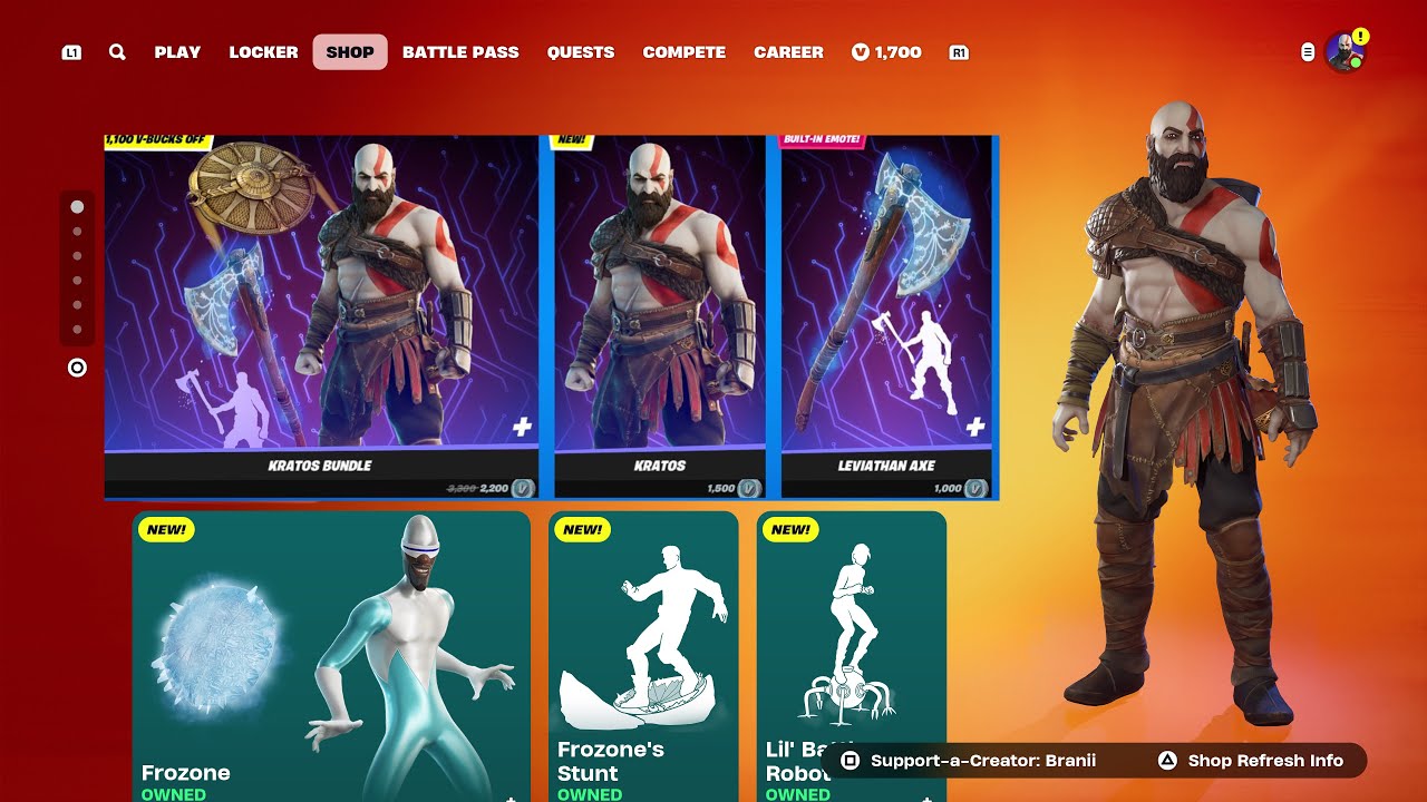 Wann Kommt Kratos Wieder In Den Shop KRATOS SKIN + LEVIATHAN AXE PICKAXE RETURN RELEASE DATE IN FORTNITE