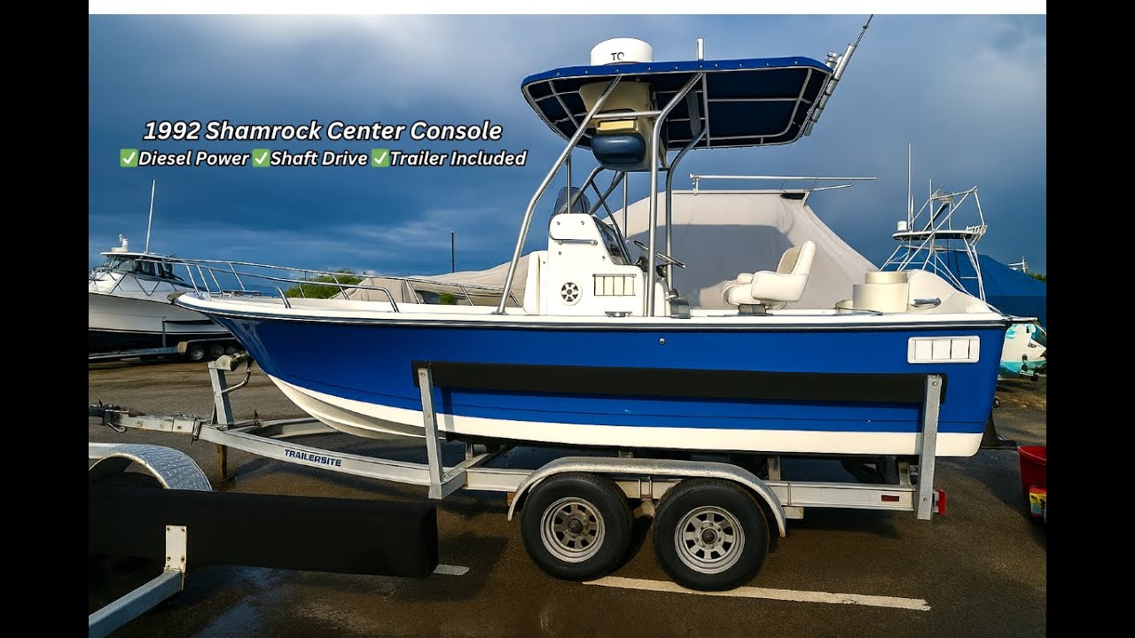 1992 Shamrock 20 Classic Center Console "Open"– Yanmar Diesel •Shaft Drive by South Mountain Yachts