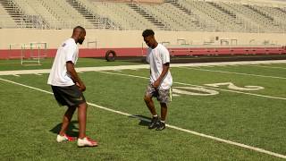 Celebrity NFL DB Tyvis Powell- Teaches Press Coverage Drill Profile
