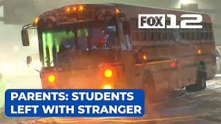 Stranded school bus driver leaves students with stranger, parents say