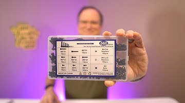 M4 metrisch schroevenassortiment, zeskantdop, 560 stuks