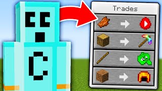 Minecraft, But YouTubers Trade OP Items...