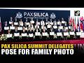 AI declaration signatories pose for group photo at Pax Silica Summit in Washington DC