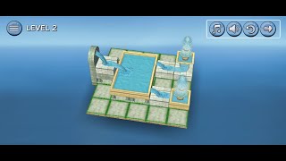 Flow Water (by Frasinapp) - free offline puzzle game for Android and iOS - gameplay. screenshot 2