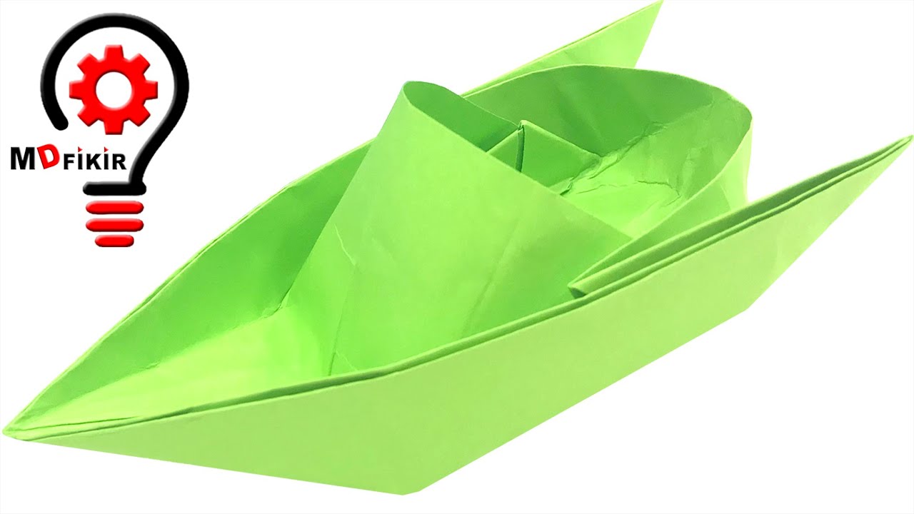 How to make origami paper boat | Making a paper boat - YouTube