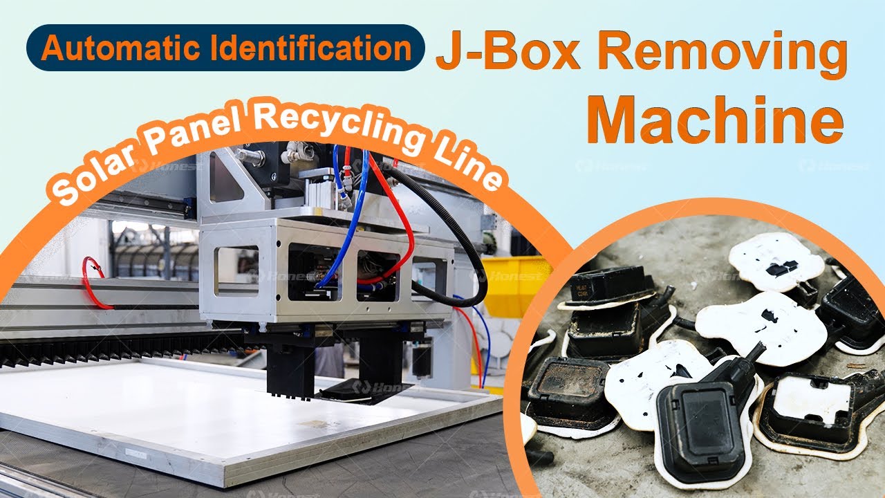 Solar Panel Recycling - Junction box Removing Line.
