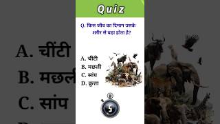 GK Question II Hindi General Knowledge II GK in Hindi II #hindigeneralknowledge #quiz #ytshorts