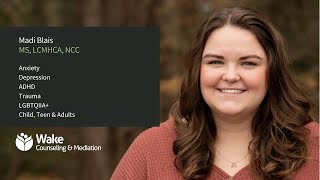 Madi Blais - Child, Teen, Adults, Anxiety, ADHD, LGBTQIA+ & Trauma Counselor in Raleigh NC